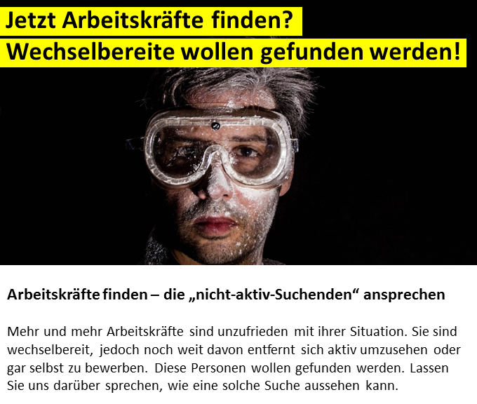 arbeitskräfte finden Arbeitskräfte suchen